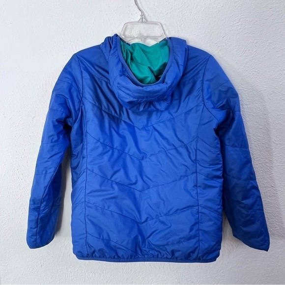 The North Face blue green reversible hooded jacket - Picture 3 of 10